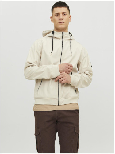 Beige Men's Softshell Jacket Jack & Jones Basic - Men's