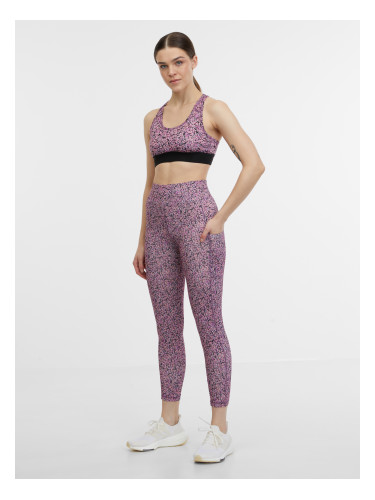 Orsay Light Purple Women's Patterned Sports Bra - Women's