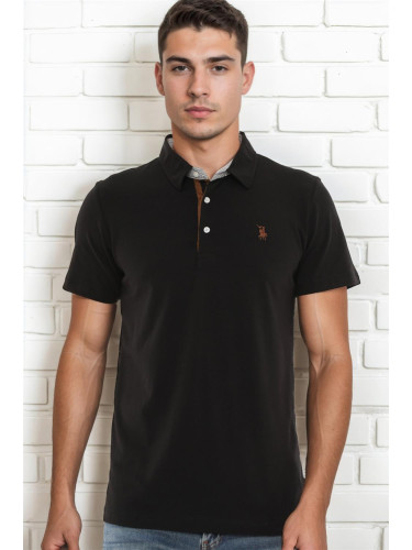 T8582 DEWBERRY MEN'S T-SHIRT-PLAIN BLACK