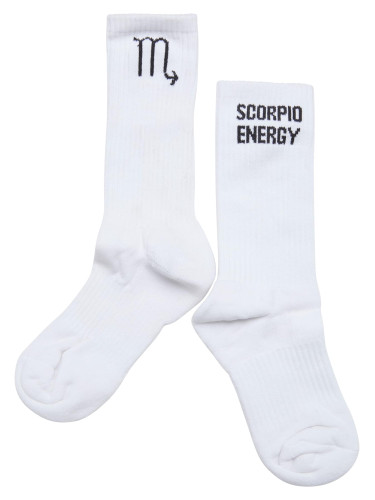 Zodiac socks scorpio white