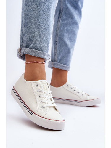 Women's eco leather sneakers white Lirean