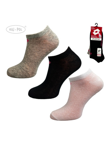 Raj-Pol Woman's 3Pack Socks Lotto Mix