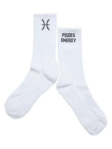 Zodiac socks fish white