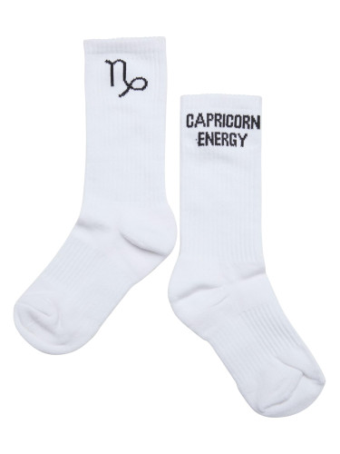 Capricorn white zodiac socks