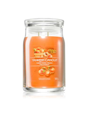 Yankee Candle Farm Fresh Peach ароматна свещ Signature 567 гр.