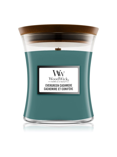 Woodwick Evergreen Cashmere ароматна свещ 275 гр.