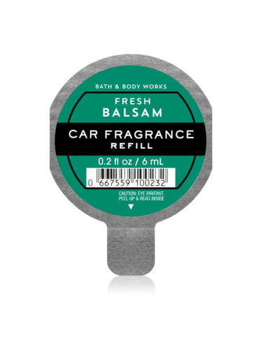 Bath & Body Works Fresh Balsam aроматизатор за автомобил пълнител 6 мл.