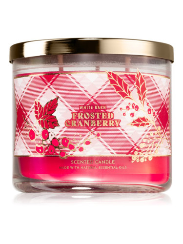 Bath & Body Works Frosted Cranberry ароматна свещ 411 гр.