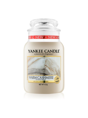 Yankee Candle Warm Cashmere ароматна свещ  Classic голяма 623 гр.