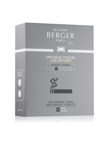 Maison Berger Paris Anti Odour Tobacco aроматизатор за автомобил резервен пълнител 2x17 гр.