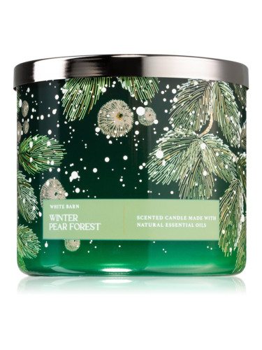 Bath & Body Works Winter Pear Forest ароматна свещ 411 гр.