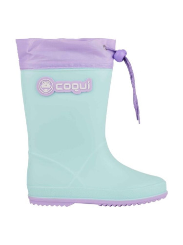 Coqui RAINY COLLAR FUR Детски ботуши, светлосиньо, размер