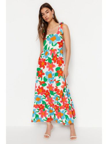 Trendyol Orange Knitted Maxi Dress