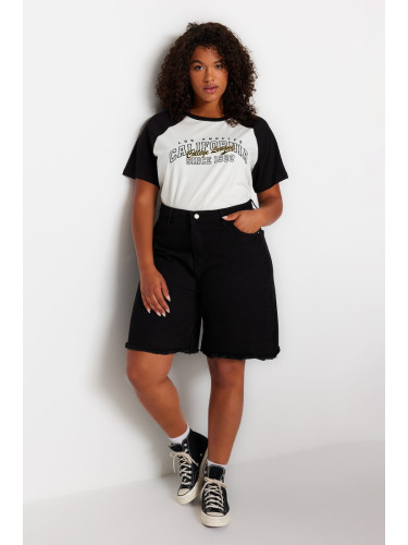 Дамски къси панталони Trendyol Denim