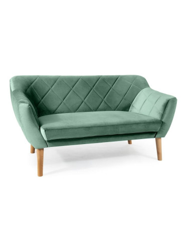 Двуместен диван - бук/зелен