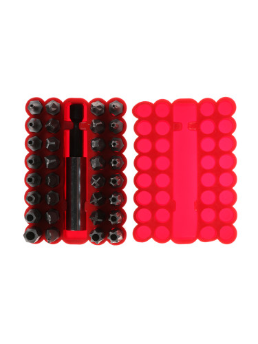 Накрайници за отвертка, битове, 33 броя, 8PK-SD009E, PRO'S KIT