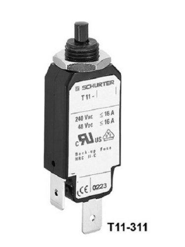 Токова защита T11-311-4A 240 VAC, 48 VDC еднополюсна