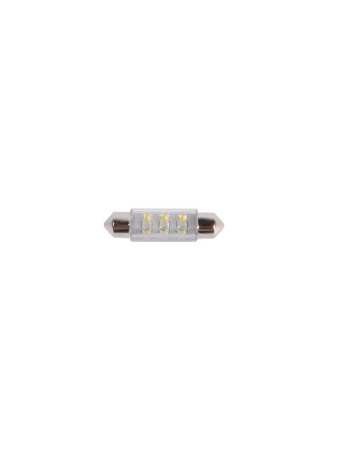 Автомобилна LED лампа, бяла, TRIFA, 24VDC, 6LED, 20mA, SV8,5, 39mm