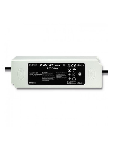 Импулсно захранване QOLTEC 50945, 12.5A/12VDC, 150W, IP67, постоянно напрежение