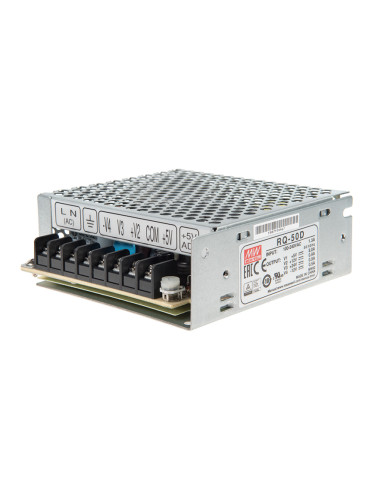 Импулсно захранване, за LED осветление, 5/12/24VDC,  53.4W, 230VAC, 3A, IP20, RQ-50D