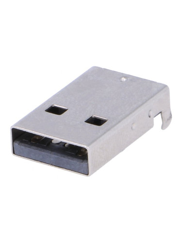 Конектор, USB A 2.0, щепсел, SMT