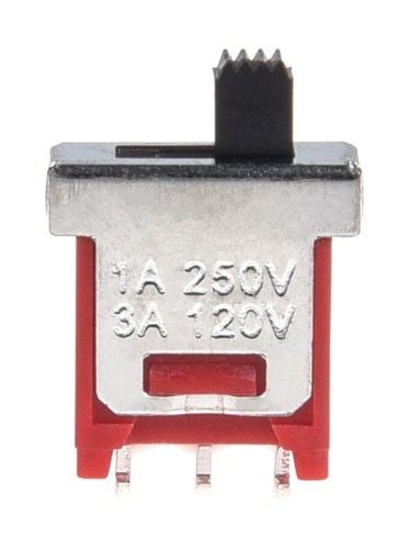 Превключвател 2 позиции, 3A/120VAC, 3A/28VDC, SPDT, ON-ON, THT, 90°