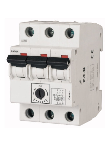 Моторна термо-магнитна защита, Z-MS-0.40/3, трифазна, 0.25-0.4A, EATON