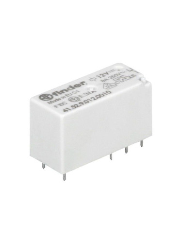 Електромагнитно реле 41.52.9.012.0010, бобина 12VDC, 15A, 250VAC/30VDC, DPDT, 2xNO+2xNC