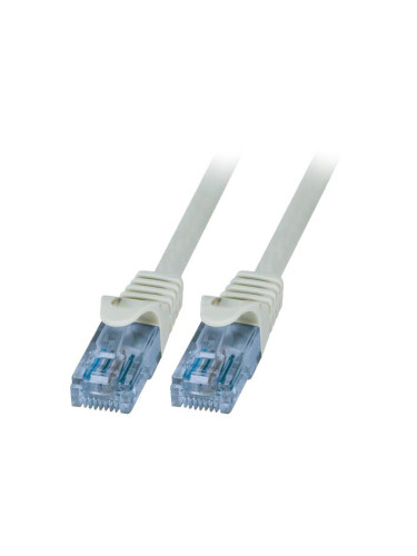 LAN кабел, U/UTP, cat. 6a, CCA, сив, 1.5m, 26AWG