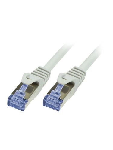 LAN кабел, S/FTP, cat. 6a, Cu, сив, 0.25m, 26AWG 123876