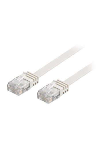 LAN кабел, U/UTP, cat. 6, Cu, бял, 5m, 32AWG
