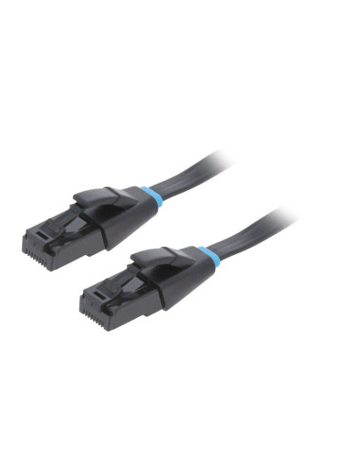 LAN кабел, U/UTP, cat. 6, OFC, черен, 10m, 32AWG