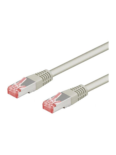 LAN кабел, S/FTP, cat. 6, Cu, сив, 0.25m, 28AWG