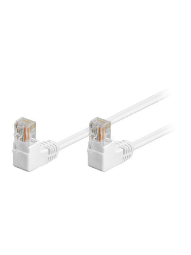 LAN кабел, U/UTP, cat. 5e, CCA, бял, 1m, 26AWG