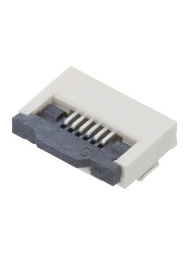 Съединител FFC(FPC), 6 контакта, гнездо, DS1020-11-6VBT1-R