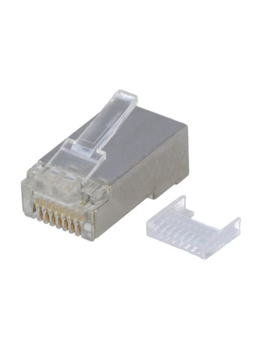 Конектор (букса), за интернет, RJ45, кримпване, екраниран, CONEC 140735