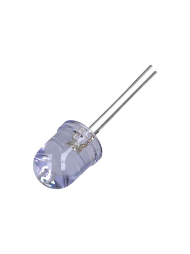 LED диод, червен, 10mm, 14400~17000mcd, 20mA, 30°, THT