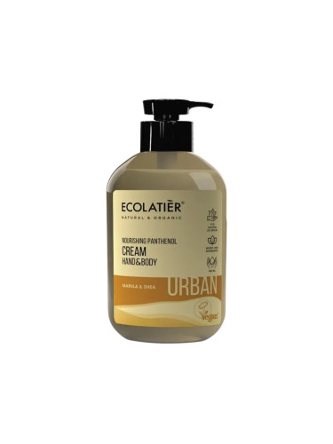 Ecolatier - Подхранващ крем за ръце и тяло с Пантенол с Марула и Шеа