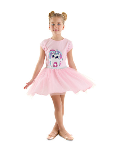 Denokids Kitten Unicorn Girl Tulle Dress