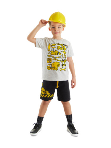 mshb&g Construction Tools Boys T-shirt Shorts Set