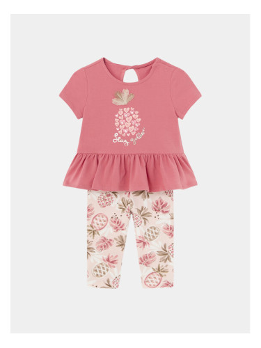 Mayoral Комплект тишърт и клин 1734 Розов Regular Fit