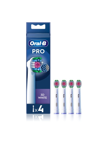 Oral B PRO 3D White резервни глави за четка за зъби 4 бр.