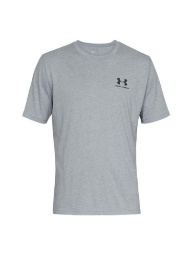 Under Armour SPORTSTYLE LEFT CHEST SS Мъжка тениска, сиво, размер