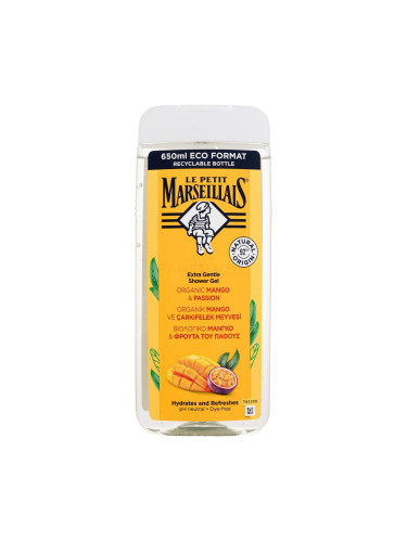 Le Petit Marseillais Extra Gentle Shower Gel Organic Mango & Passion Душ гел 650 ml