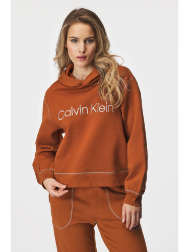 Спортно горнище Calvin Klein Copper с качулка