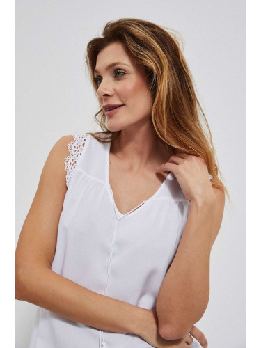 Marisse Women's Shirt L-Ko-3762 White