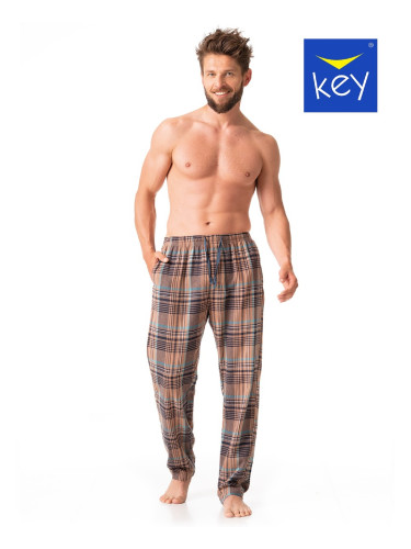 Pyjama pants Key MHT 421 B23 Flannel M-2XL brown