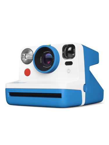 Фотоапарат Polaroid NOW Gen 2, моментални снимки, светкавица, автофокус, син