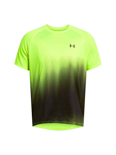 Under Armour TECH FADE Мъжка тениска, светлоотразителен неон, размер