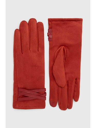 Ръкавици Answear Lab в червено